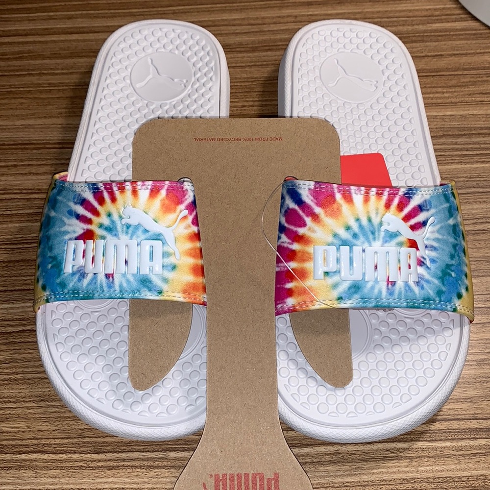 Brand New - PUMA Tie Dye Women's Slides -Limited Edition Sz 8